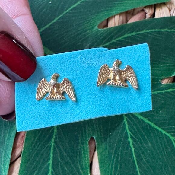 BOGO FREE GOLDEN EAGLE STUD EARRINGS - Picture 5 of 5